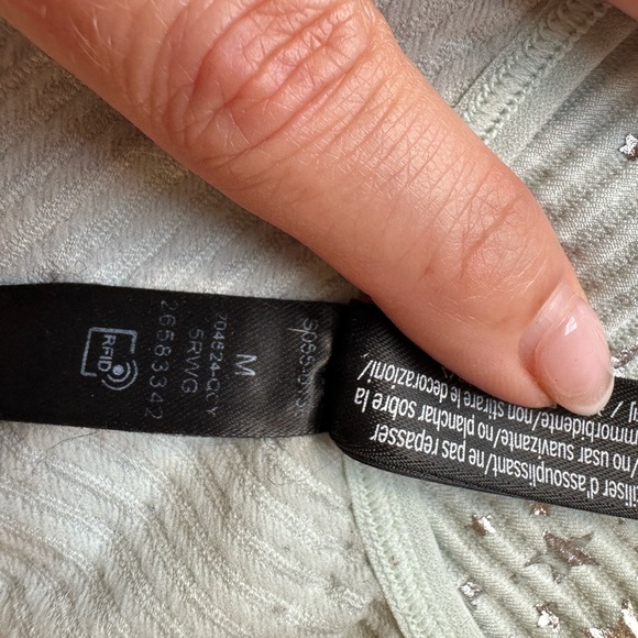 Active USA Light Green Textured Bralette - Picture 6 of 6